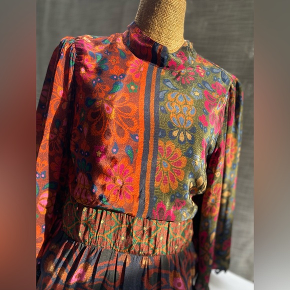 FARM RIO MAXI DRESS M petite Made in India - Picture 4 of 14